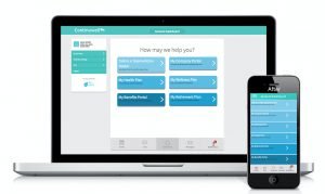 Desktop and mobile version of Continuwell's company app
